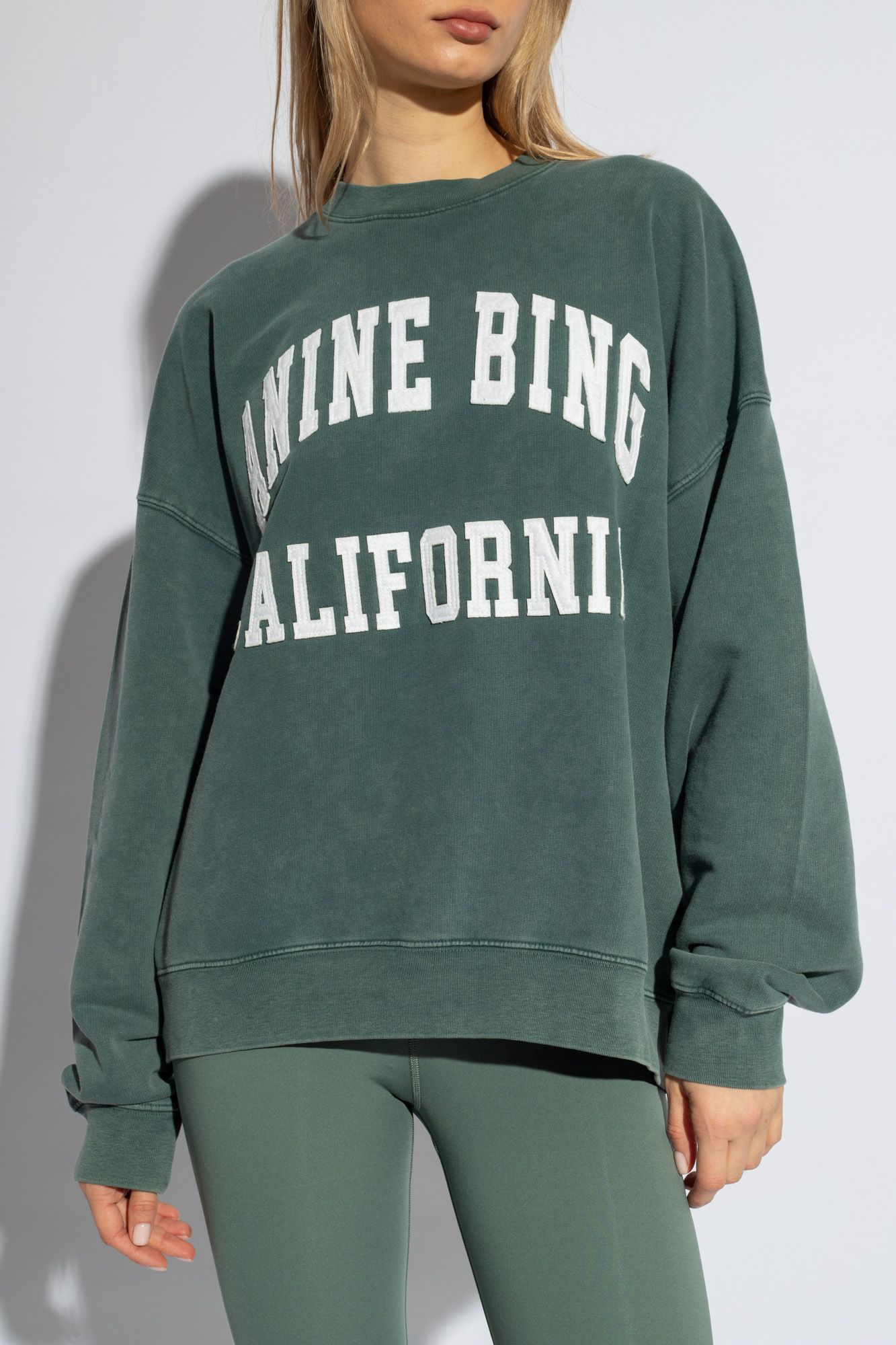 SchaferandweinerShops Australia - Green 'Miles' sweatshirt SchaferandweinerShops Australia - Green 'Miles' sweatshirt
